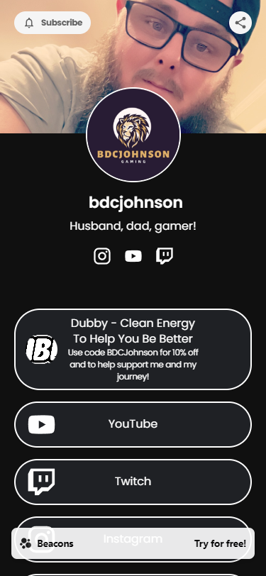 BDCJohnson's Beacons page