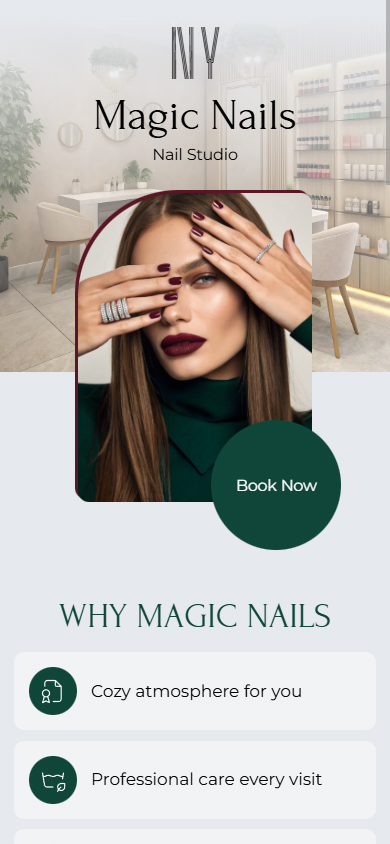 First part of a page generated from a template