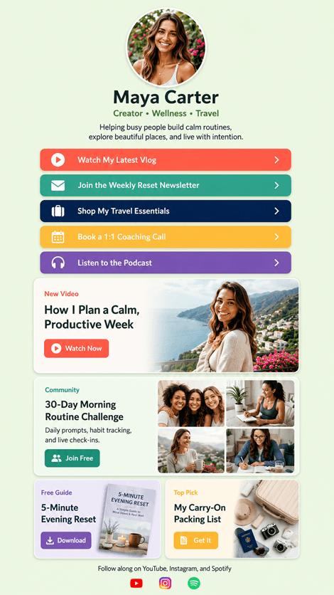 Maya Carter's Linkjoy page