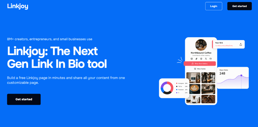Linkjoy's main page